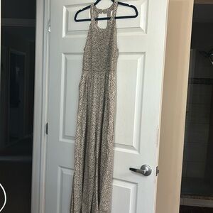 Jessica Simpson jumpsuit  tan and black